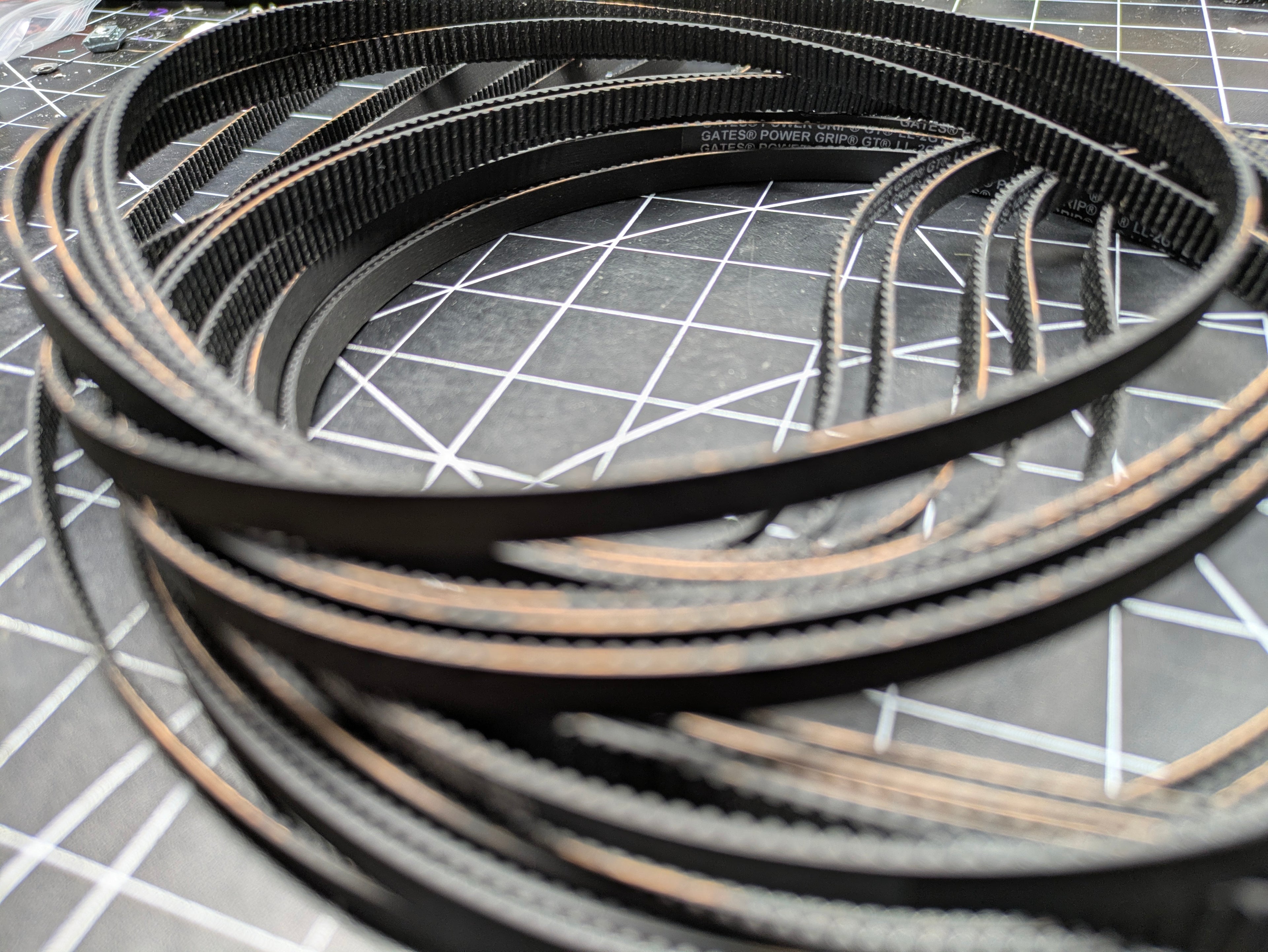 Gates POWER GRIP GT2 EPDM Belt - 2.4 meter closed loop