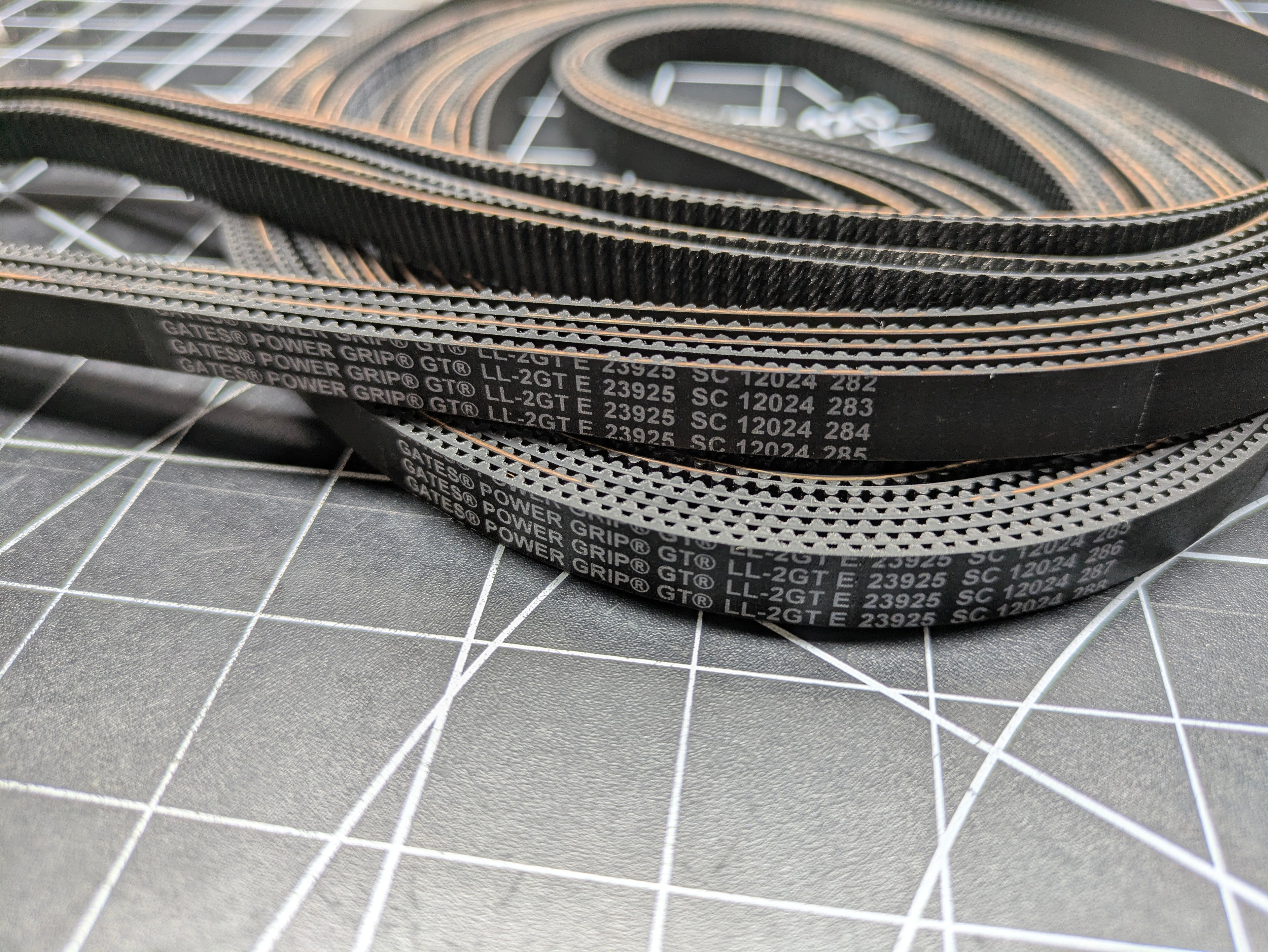 Gates POWER GRIP GT2 EPDM Belt - 2.4 meter closed loop