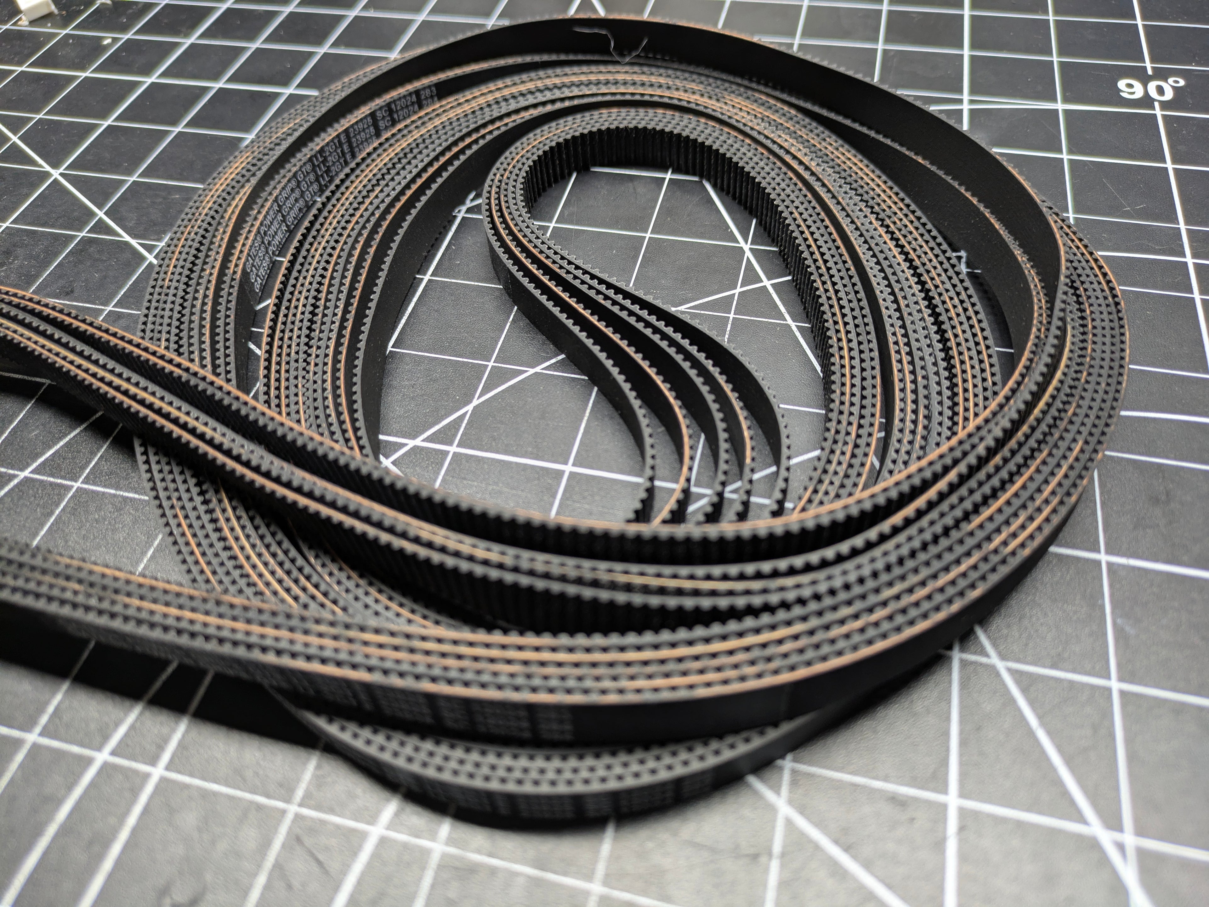 Gates POWER GRIP GT2 EPDM Belt - 2.4 meter closed loop